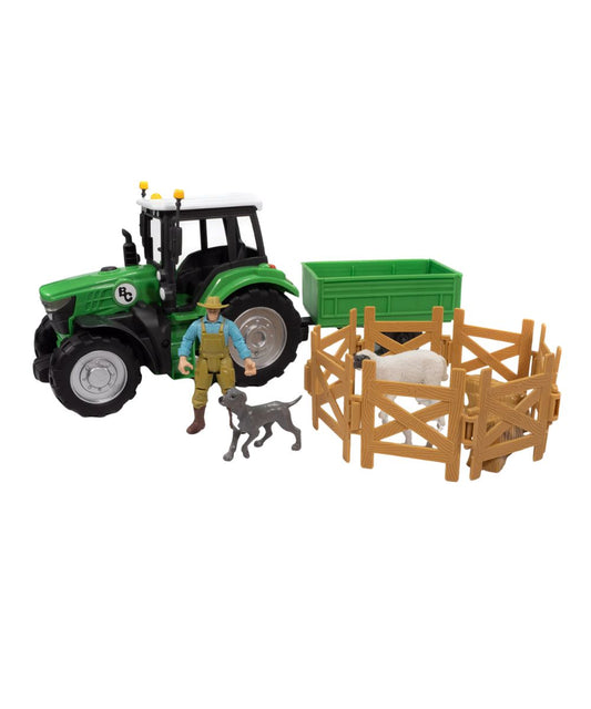 Sheep Farmer And Tractor Playset