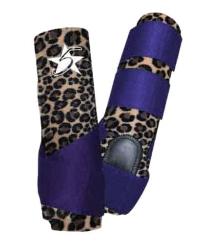 5 Star Equine Cheetah Large Front Patriot Sport Boots