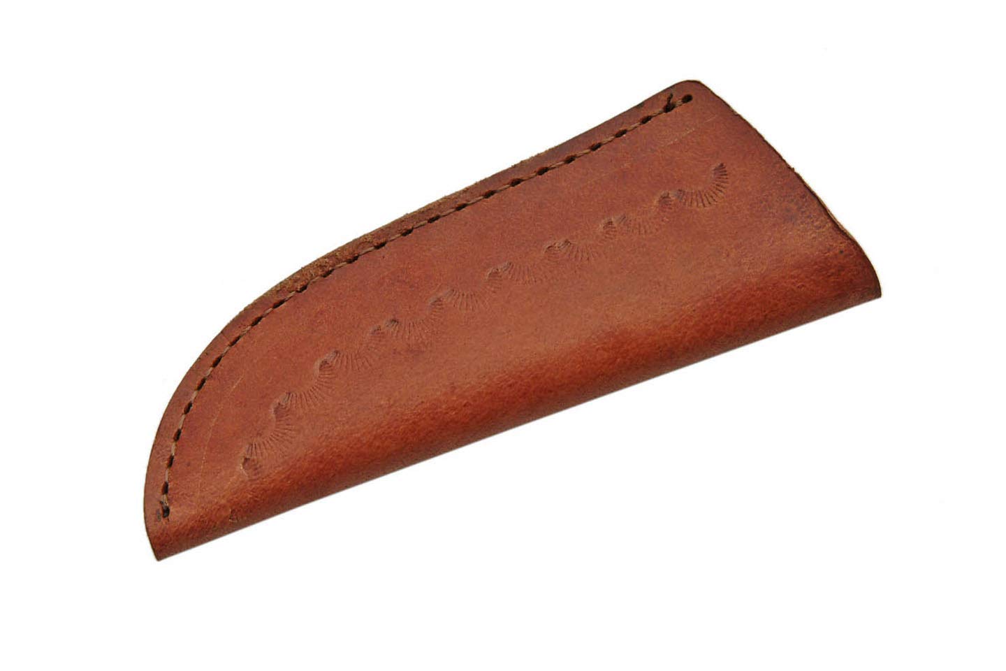 Double D Damascus Skinner Olivewood Handle Fixed Blade Knife
