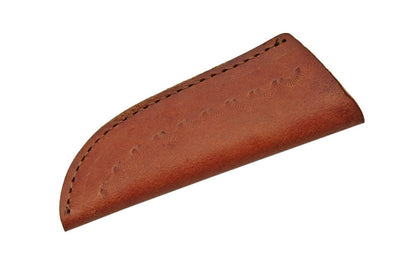 Double D Damascus Skinner Olivewood Handle Fixed Blade Knife