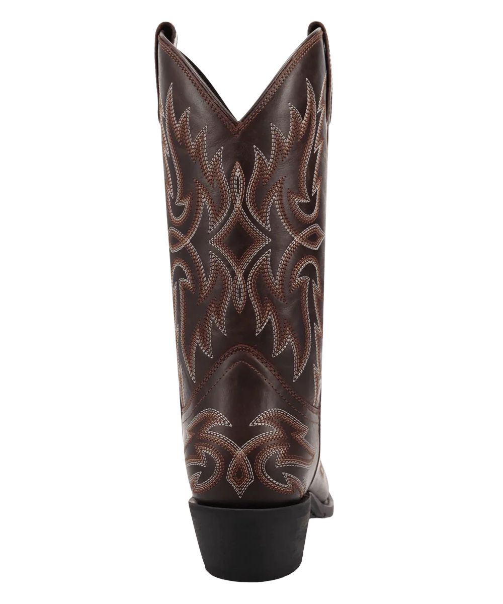 Heel view of the 1 1/4" cowboy heel