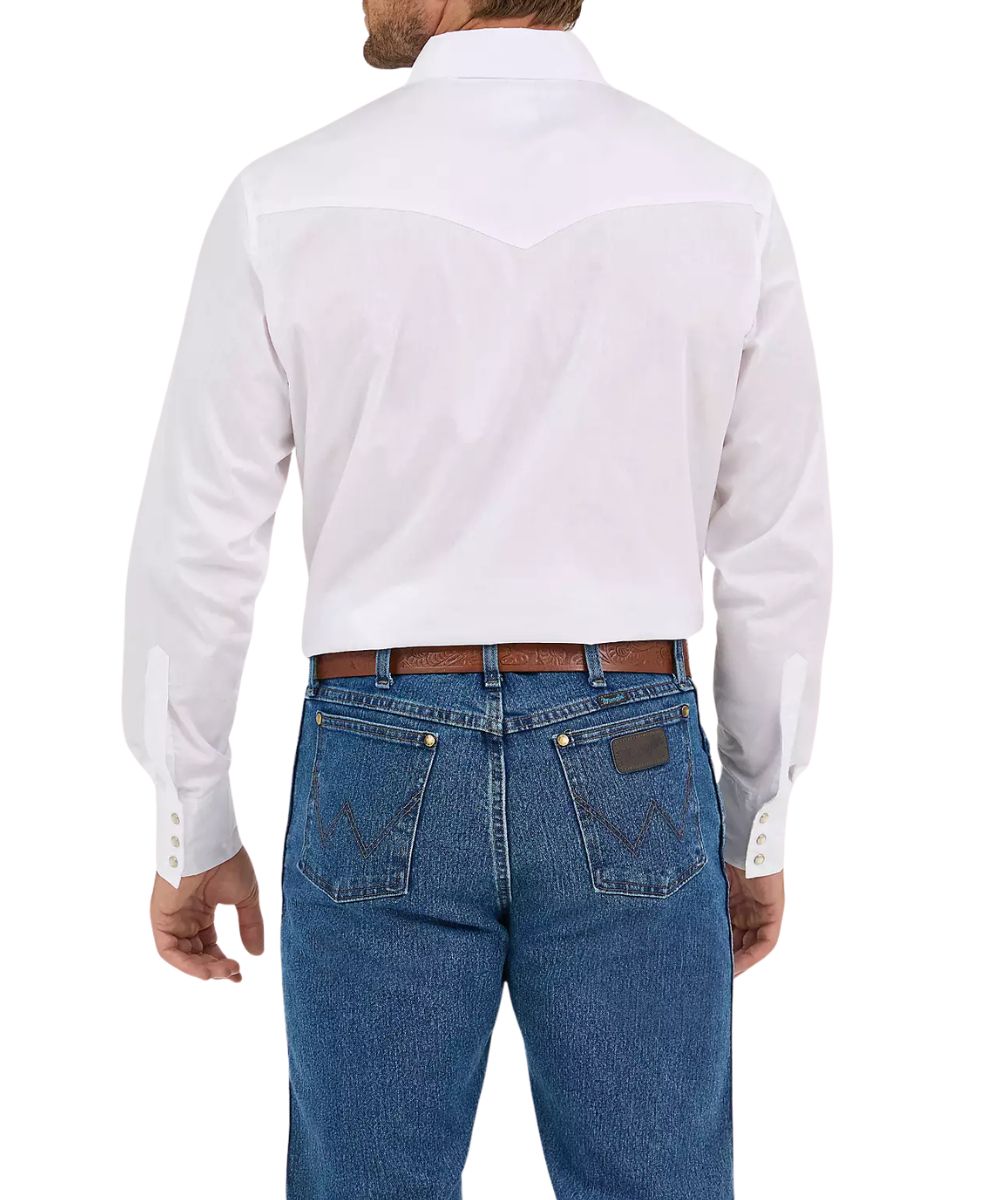 Wrangler Men's Broadcloth Western Snap Shirt