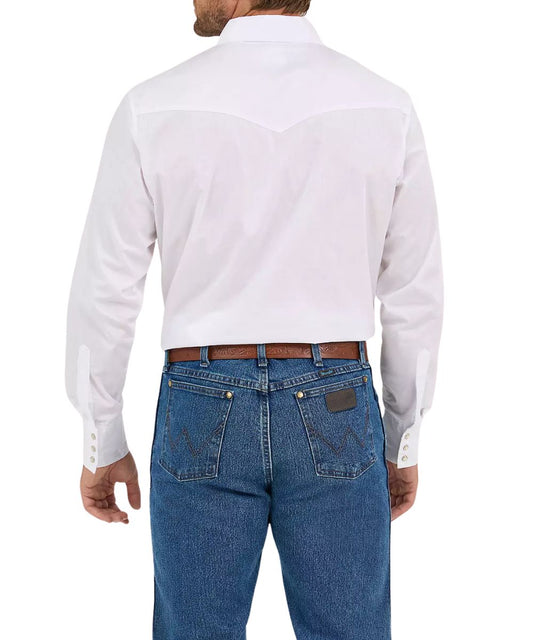 Wrangler Men's Broadcloth Western Snap Shirt