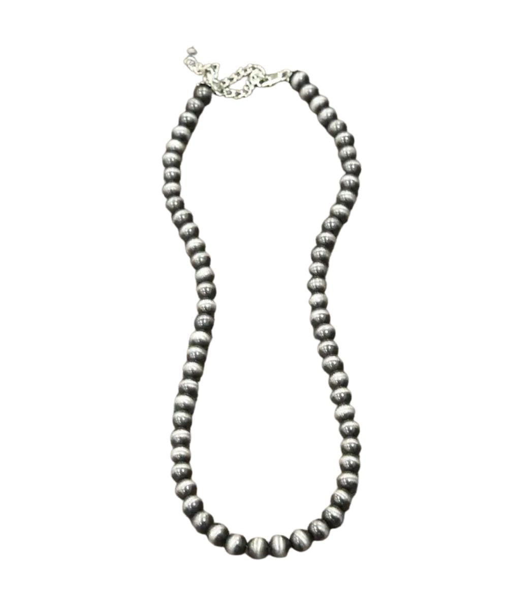 Flay lay view of the 24" necklace with a 5" extender