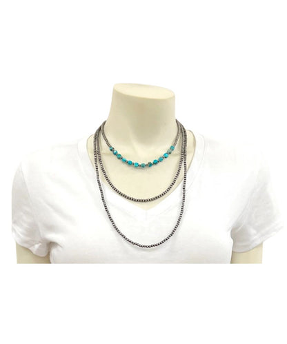 Isac Trading Women's Navajo Gemstone Necklace