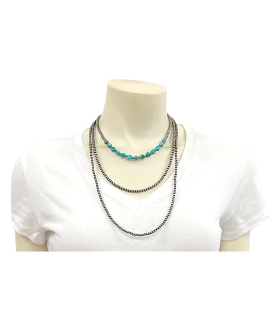 Isac Trading Women's Navajo Gemstone Necklace
