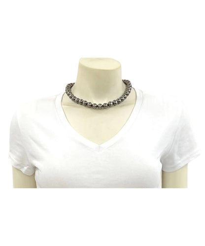 Isac Trading Women's Polished Gray Western Necklace