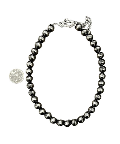 Isac Trading Women's Polished Gray Western Necklace