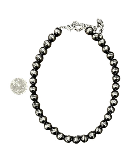 Isac Trading Women's Polished Gray Western Necklace