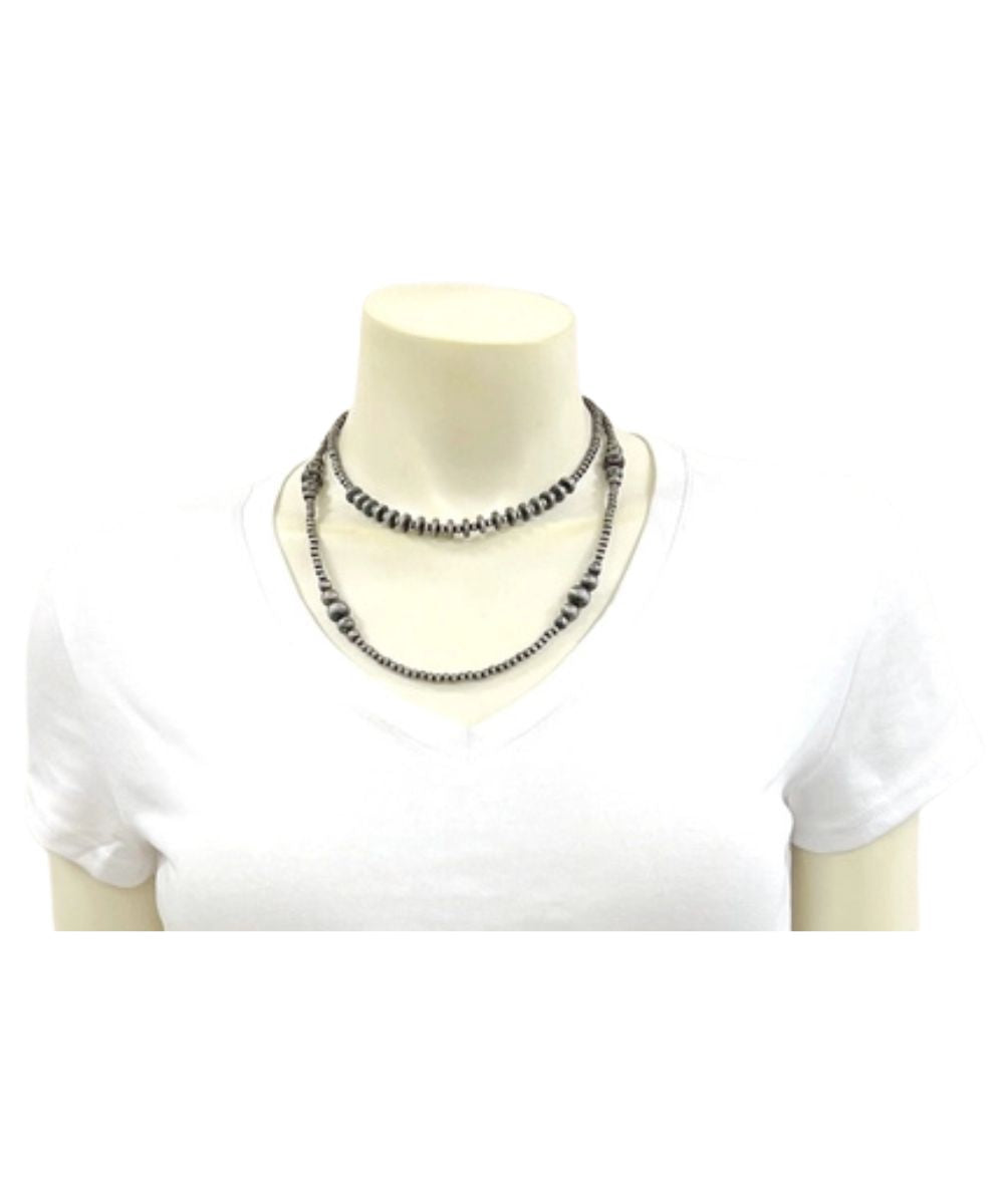 Women's 2-Strand Navajo Beaded Necklace