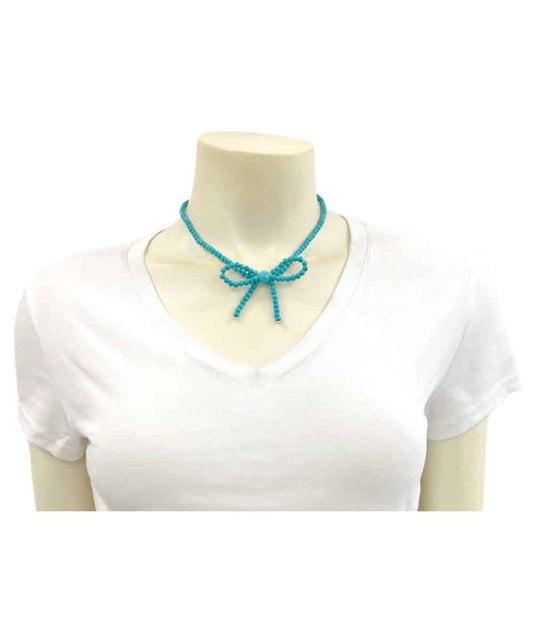 Isac Trading Women's Bow Necklace