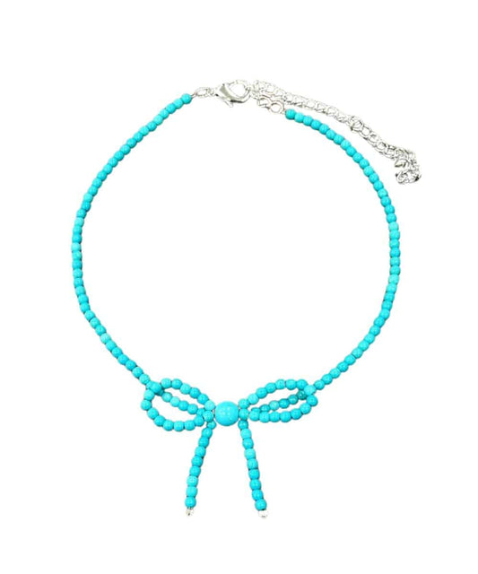Isac Trading Women's Bow Necklace