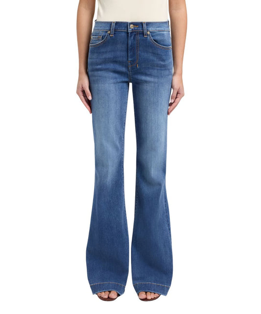 7 For All Mankind Women's Gale Medium Wash Dojo Trouser Jean