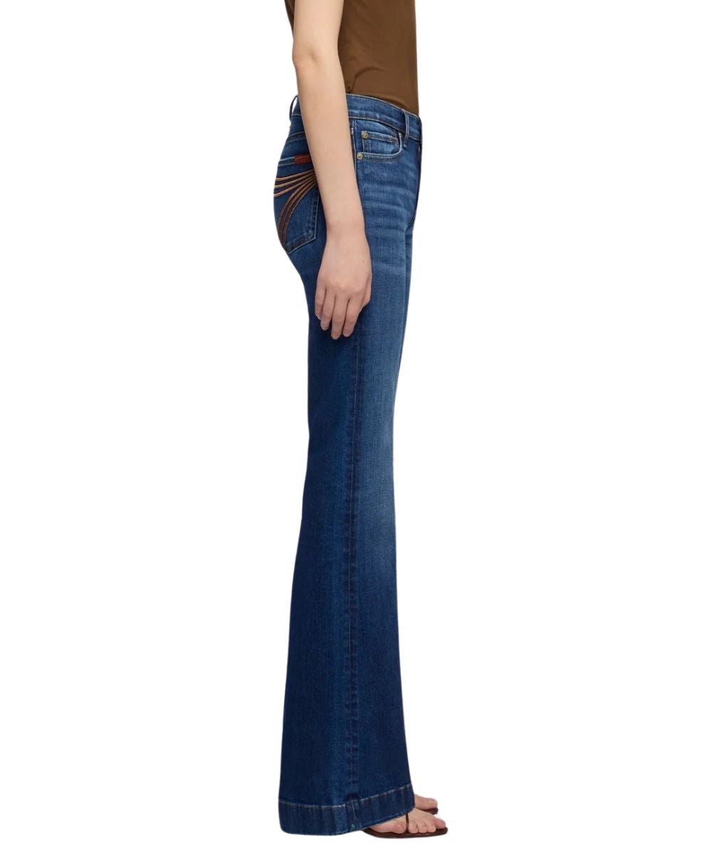 7 For All Mankind Women's Loom Dojo Flare Trouser Jean