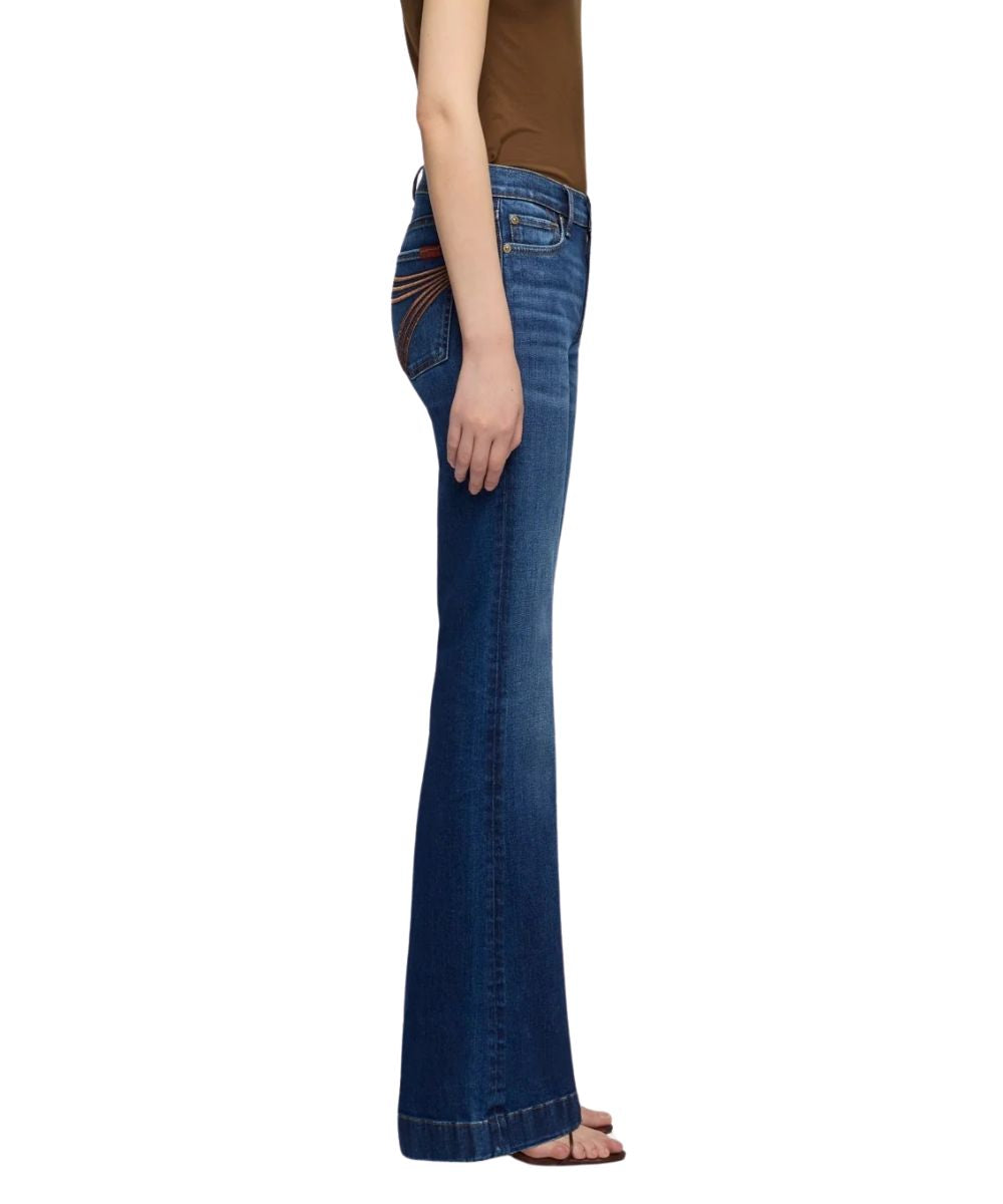7 For All Mankind Women's Loom Dojo Flare Trouser Jean