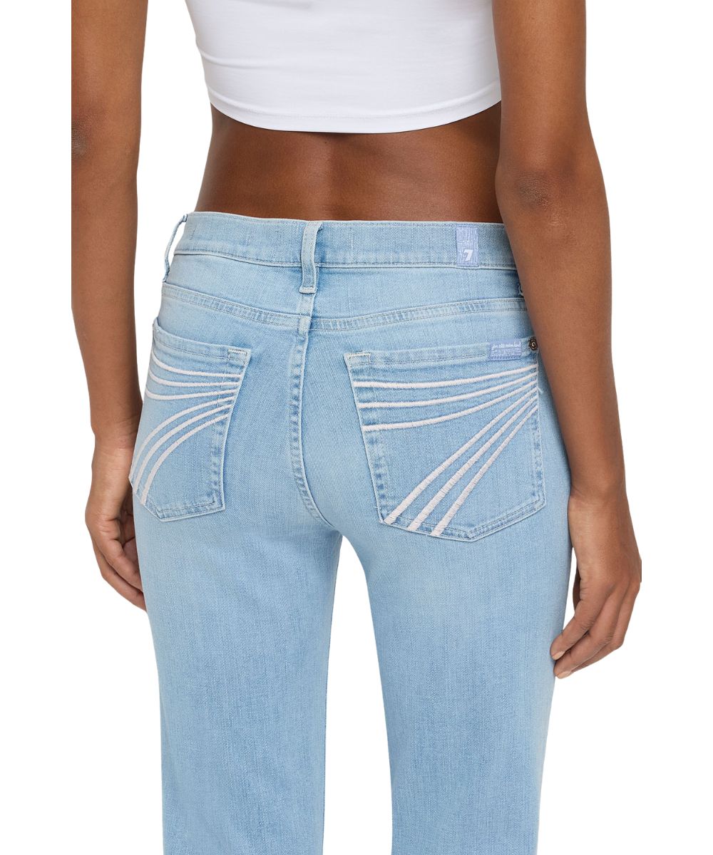 7 For All Mankind Women's Indigo Bloom Dojo Flare Jean