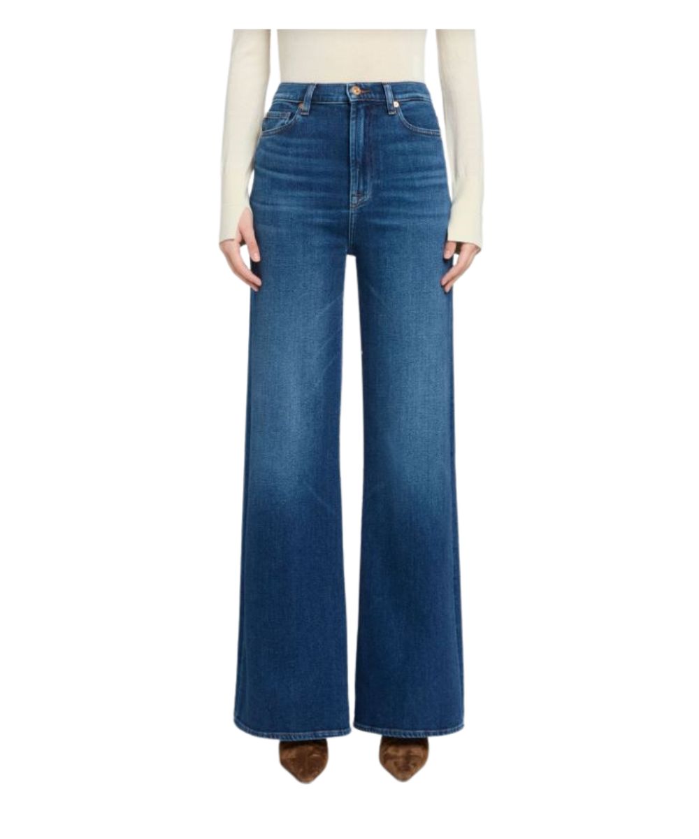7 For All Mankind Women's Blueleaf Embellished Trouser Jean