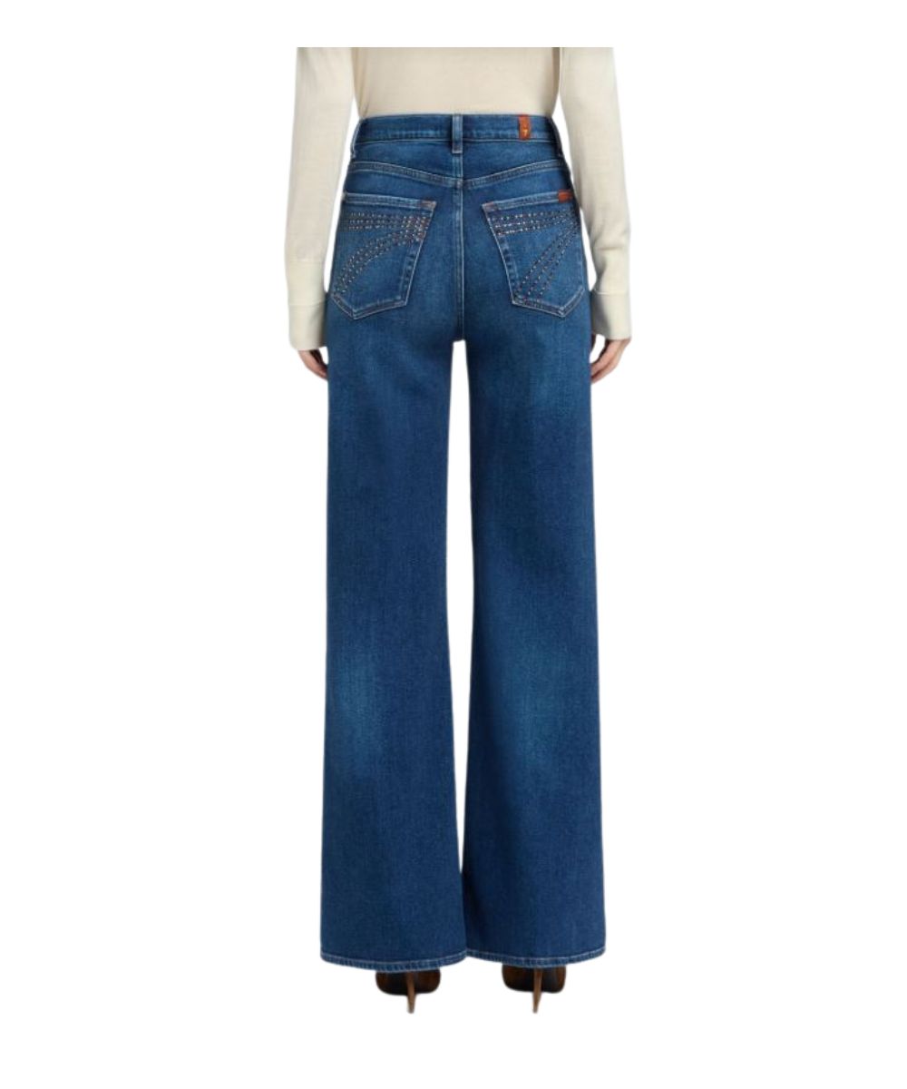 7 For All Mankind Women's Blueleaf Embellished Trouser Jean