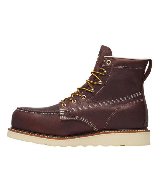 Left side view featuring the dark brown/black walnut leather upper and the heel pull tab
