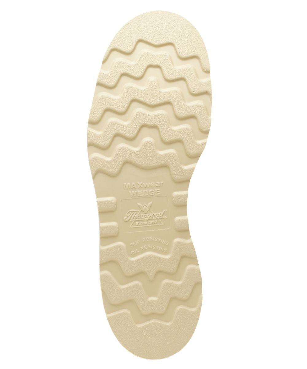 Sole view of the MAXWear wedge sole featuring the oil, slip, and electrical shock resistance