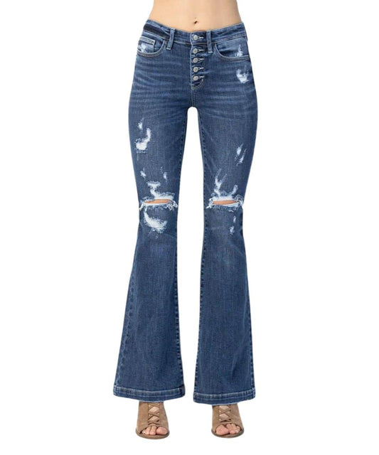 Judy Blue Women's High Rise Trouser Jean