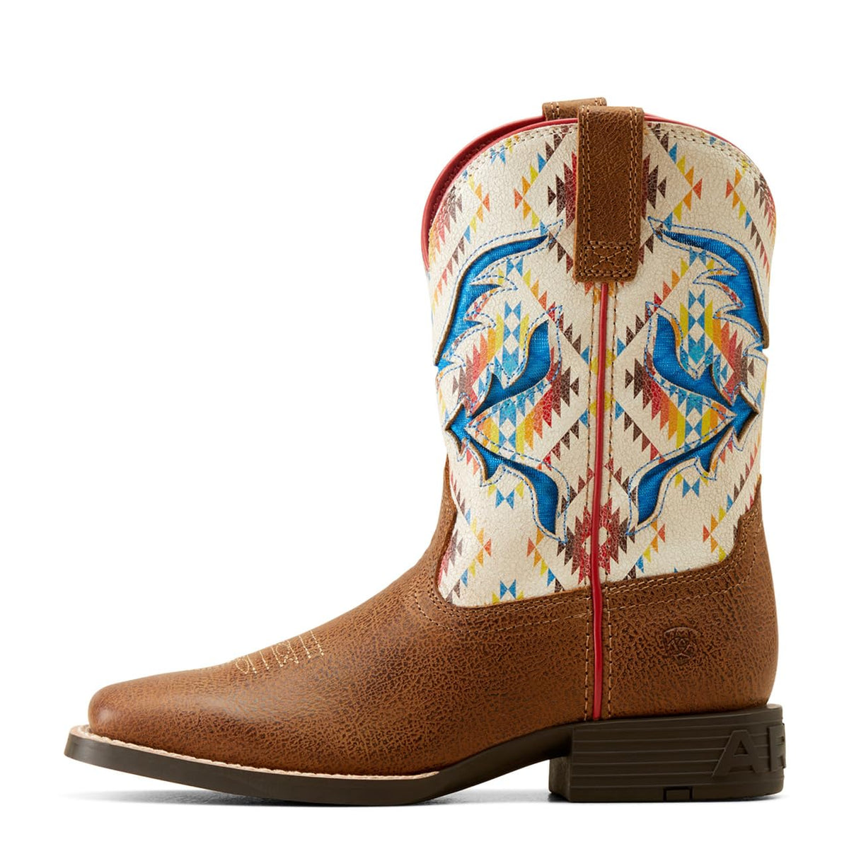 Ariat Kids San Angelo VentTEK Bright Saddle Blanket Toasty Tan Western Boot