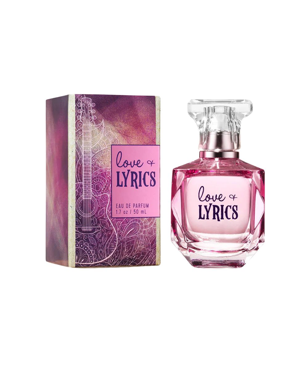 Original packaging view of the women's love & lyrics perfume
