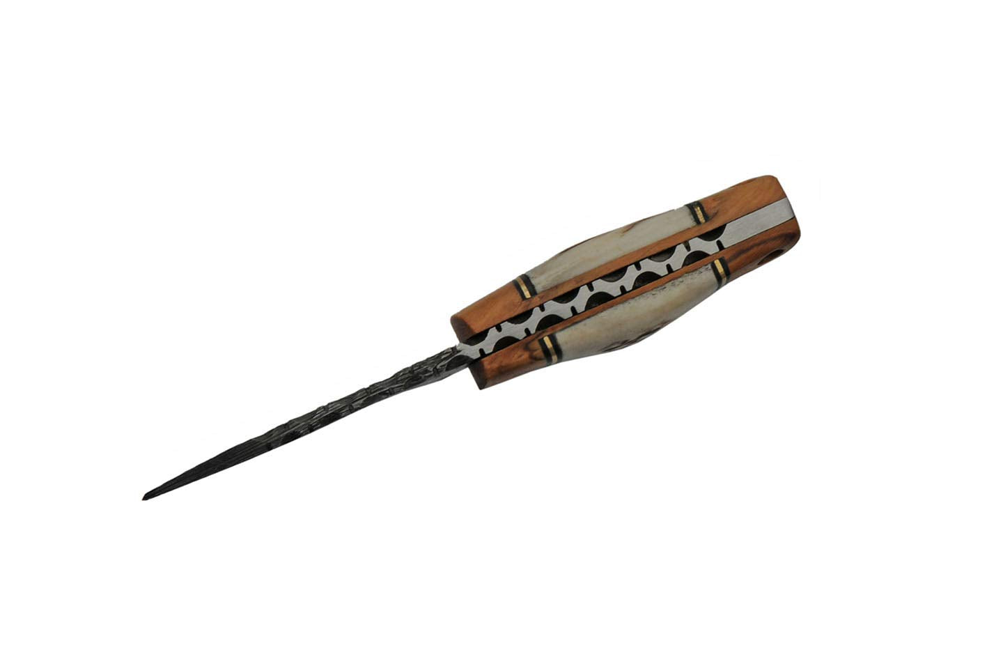 Double D Stag  Olivewood Handle Camping Knife