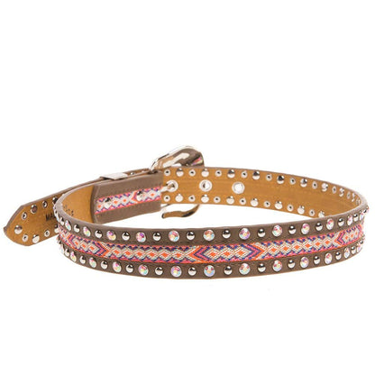 M&F Western Girls' Angel Ranch Pink Fashion Belt