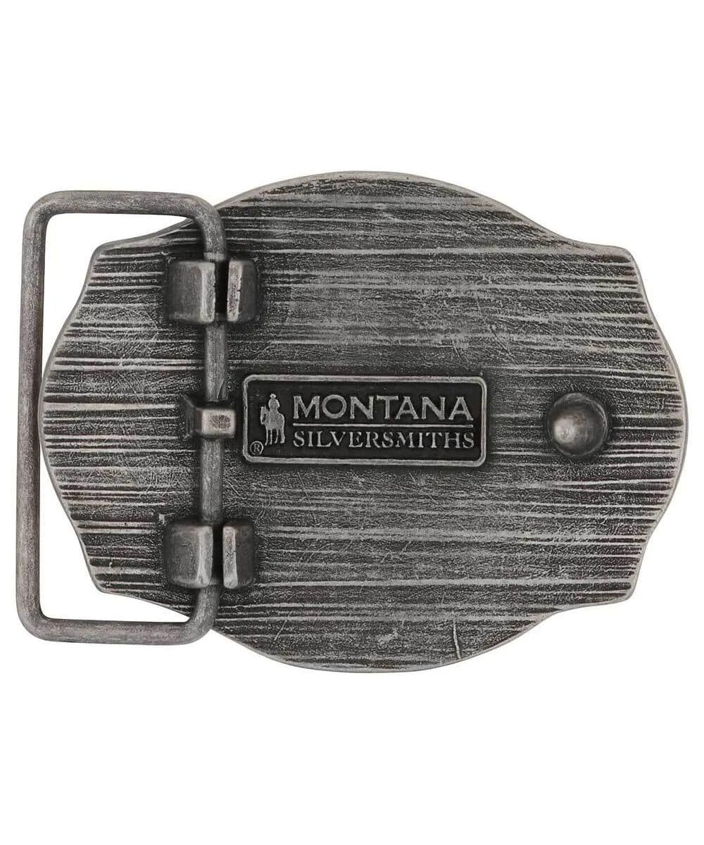Montana Silversmiths バックルベルト付 Montana Silversmiths Bull Rider Belt Buckle - Cowpokes Work and