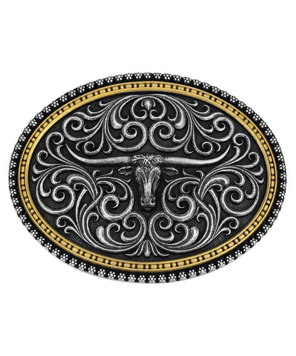 Montana Silversmiths Men's Stockyard Belt Buckle