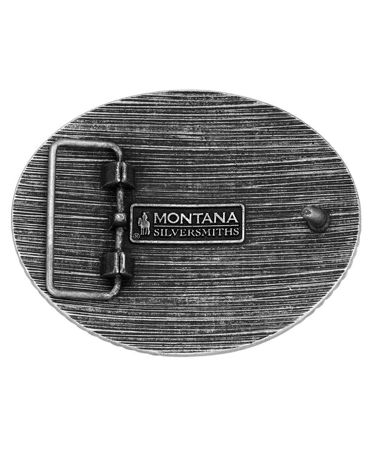 Montana Silversmiths Men's Stockyard Belt Buckle