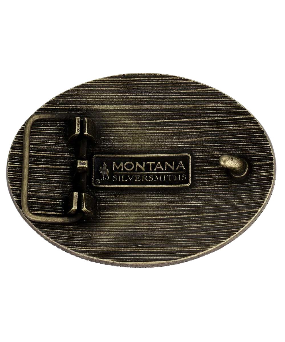 Montana Silversmiths Men's Faith In Him Christian Cowboy Buckle