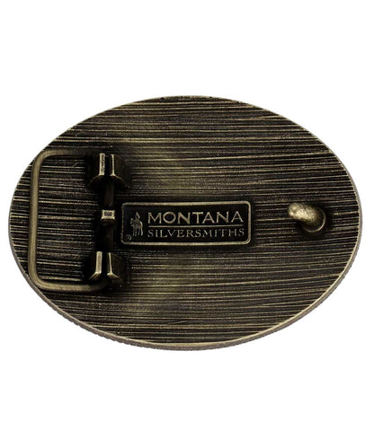 Montana Silversmiths Men's Faith In Him Christian Cowboy Buckle