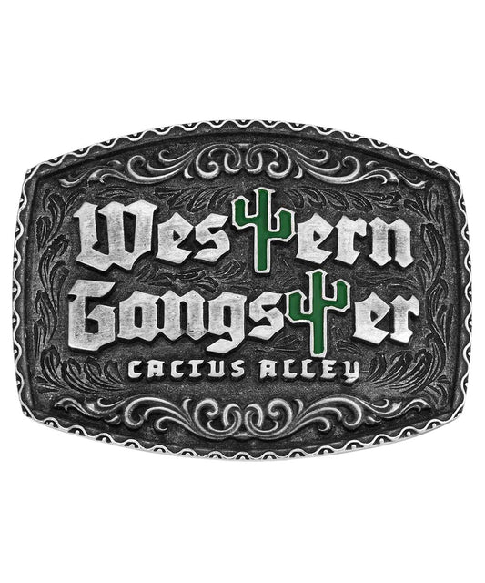 Montana Silversmiths Men's Western Gangster Belt Buckle