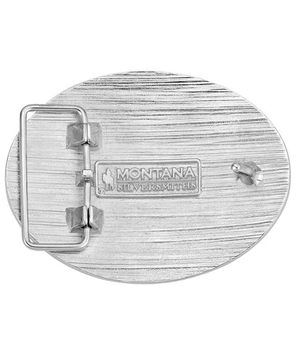 Montana Silversmiths Men's Hunters Stars & Stripes Belt Buckle