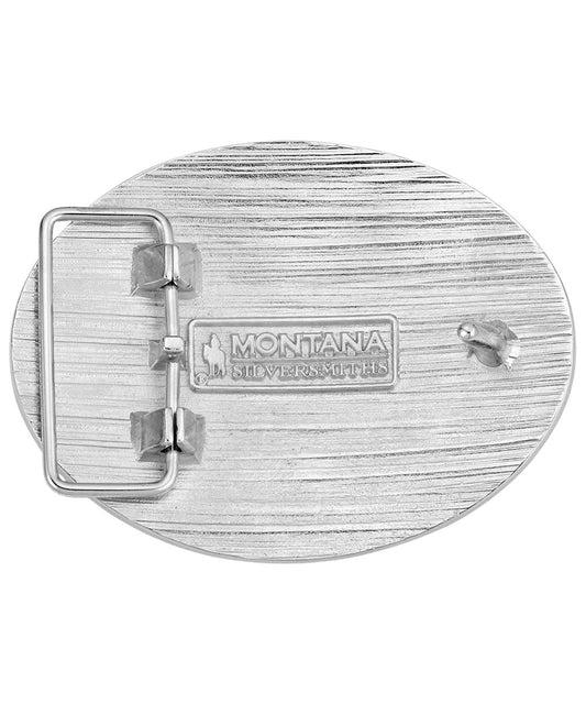 Montana Silversmiths Men's Hunters Stars & Stripes Belt Buckle