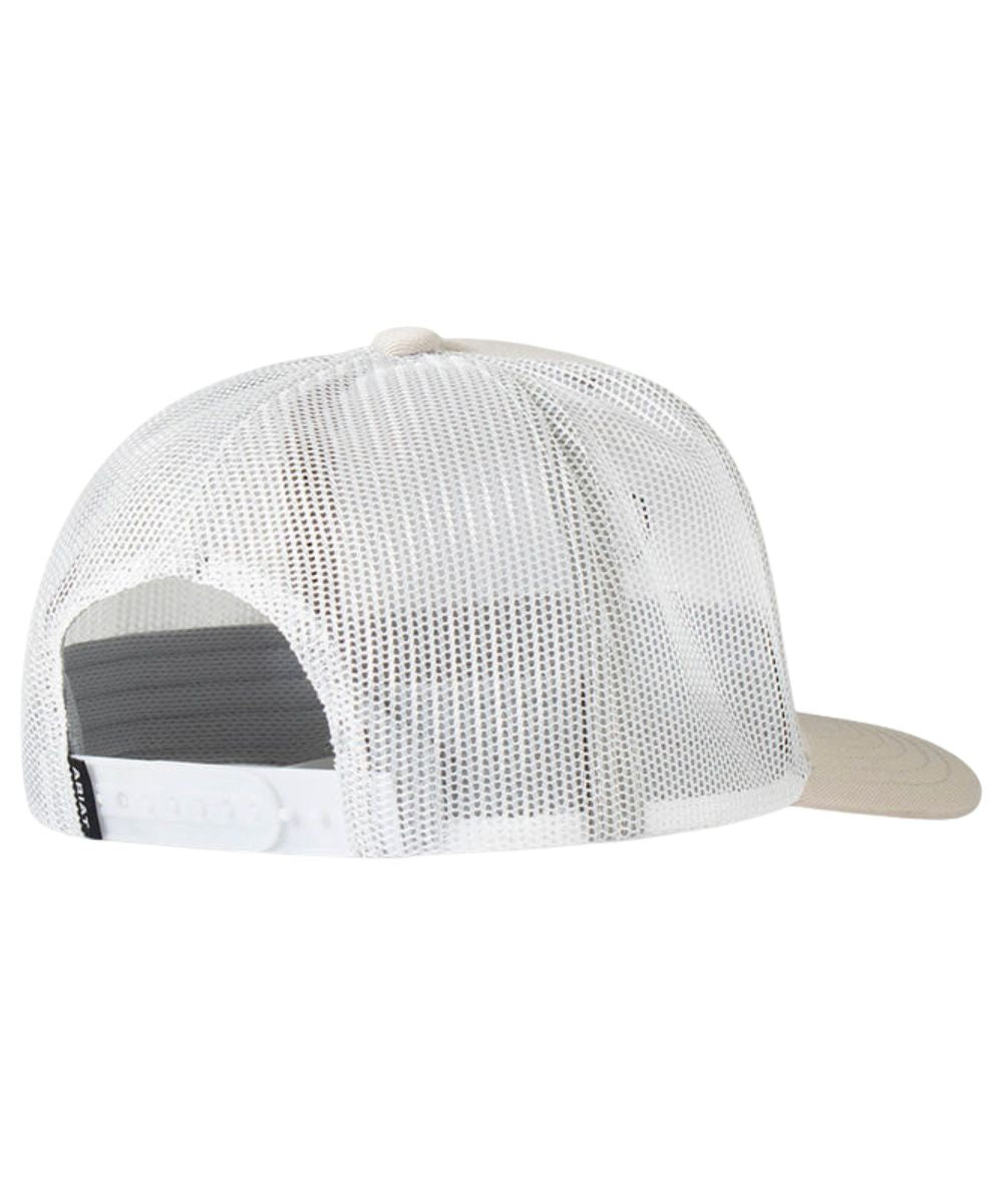White Mesh Sides And Back With An Adjustable Snapback Closure