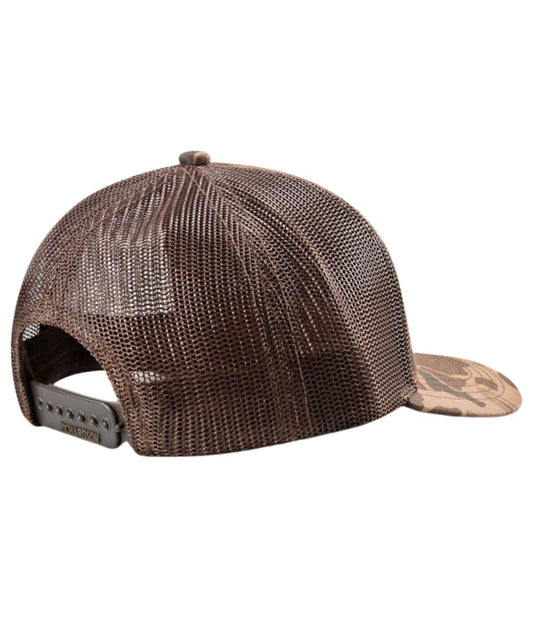 Brown Mesh Sides And Back With Adjustable Snapback Closure