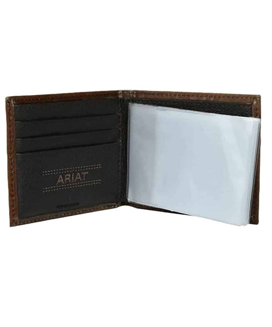 M&F Western Men's Ariat Premium Brand Bifold Wallet- Style #A3533002 ! desc :  ! caption :