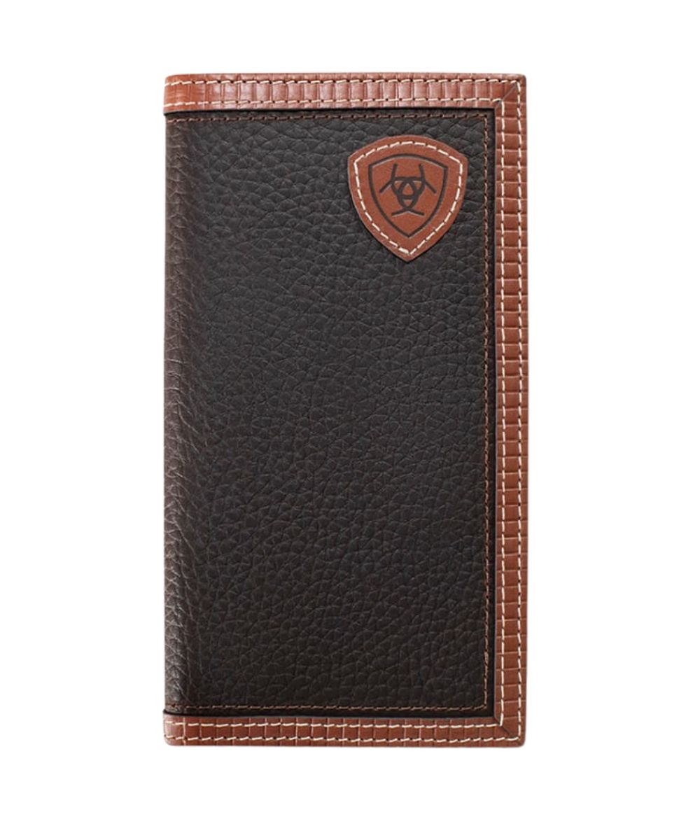 M&F Western Men's Ariat Brown Redline Shield Rodeo Wallet