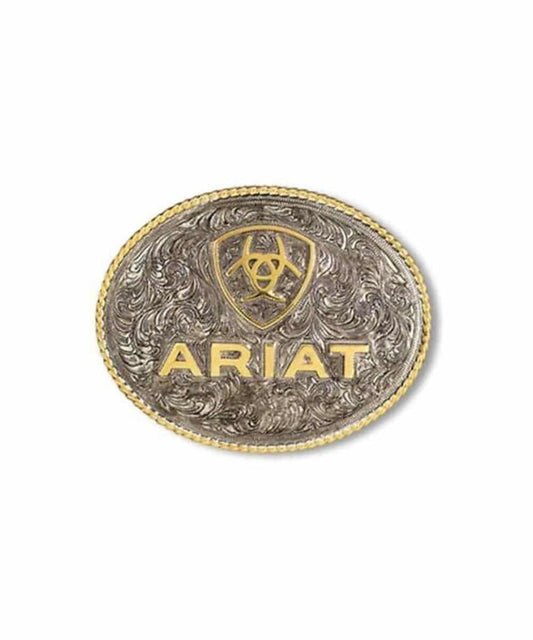 M&F Western Ariat Shield Logo Belt Buckle