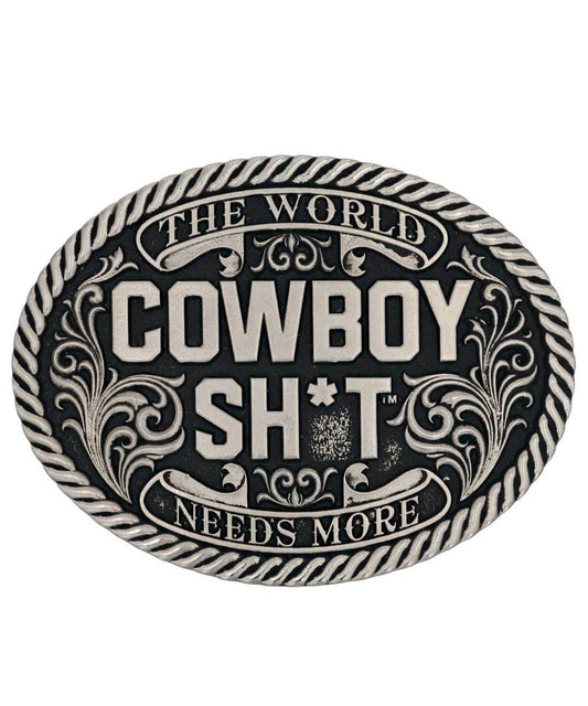 Montana Silversmiths Men's Cowboy Sh*t Attitude Buckle