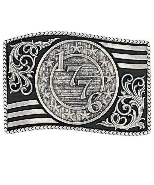 Montana Silversmiths Men's 1776 Attitude Buckle