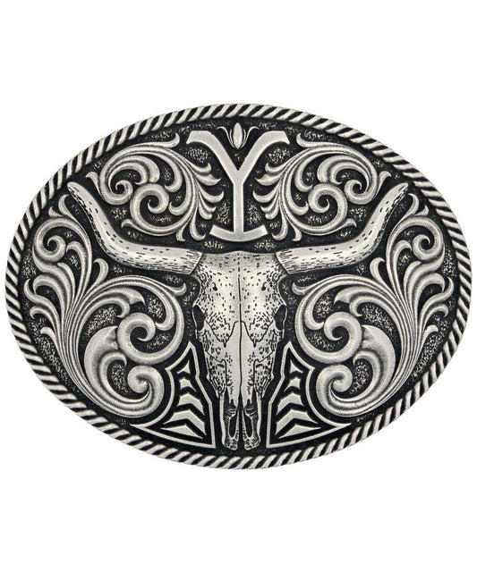 Montana Silversmiths Men's Strength Of Yellowstone Attitude Buckle
