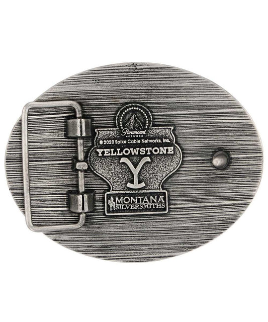 Montana Silversmiths Men's Strength Of Yellowstone Attitude Buckle