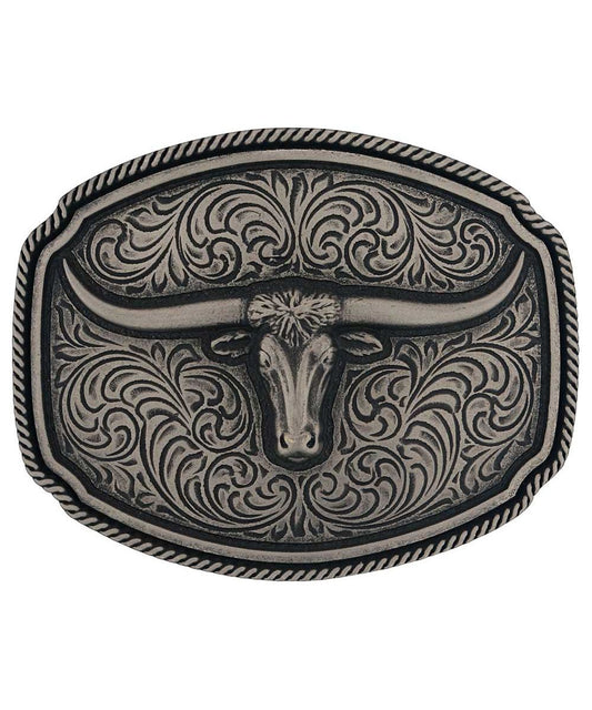 Montana Silversmiths Men's Longhorn Soul Attitude Buckle