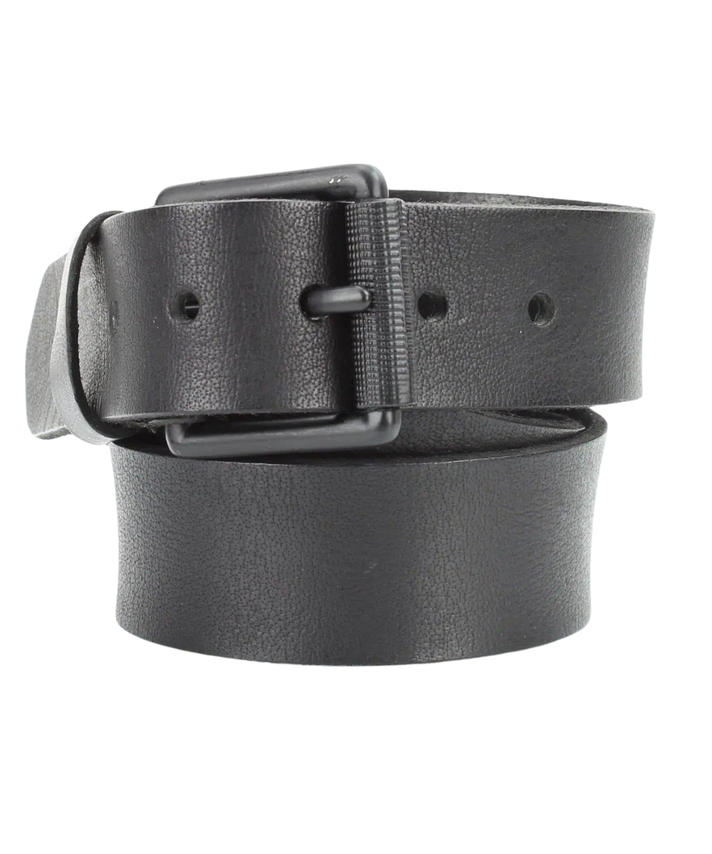 American Bison Men's Roller Buckle Belt on white background