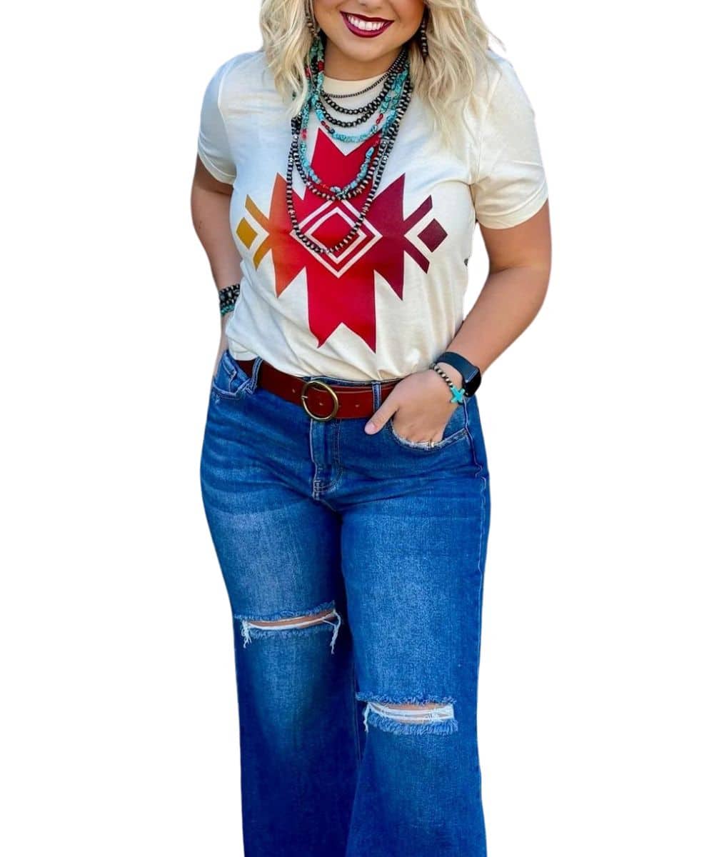 ASHER AZTEC TEE ! desc :  ! caption :