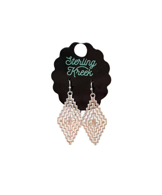 Sterling Kreek Women's Aztec Earrings